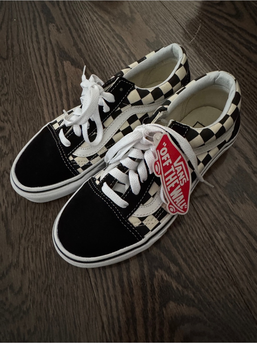 Vans black and white checkered skate shoes, Size US 5.5 women’s BRAND NEW #skate